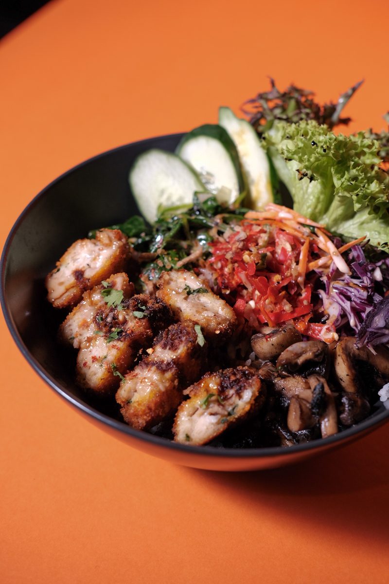 Chicken Cutlet Rice Bowl